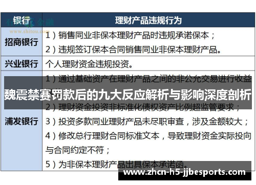 魏震禁赛罚款后的九大反应解析与影响深度剖析